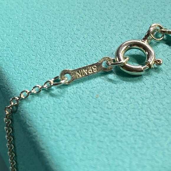 Tiffany & Co Eternal Circle Necklace pendant Elsa Peretti 925  16” box Nice! - Picture 6 of 8